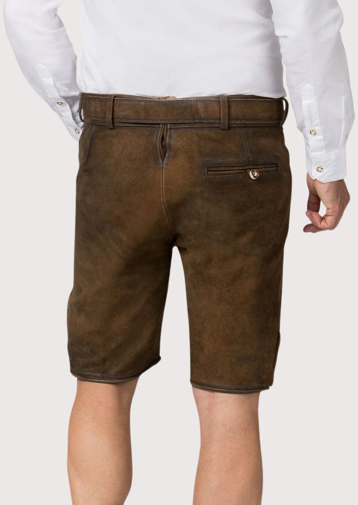 Men’s Oktoberfest costume essentials – premium quality leather lederhosen for cultural events

