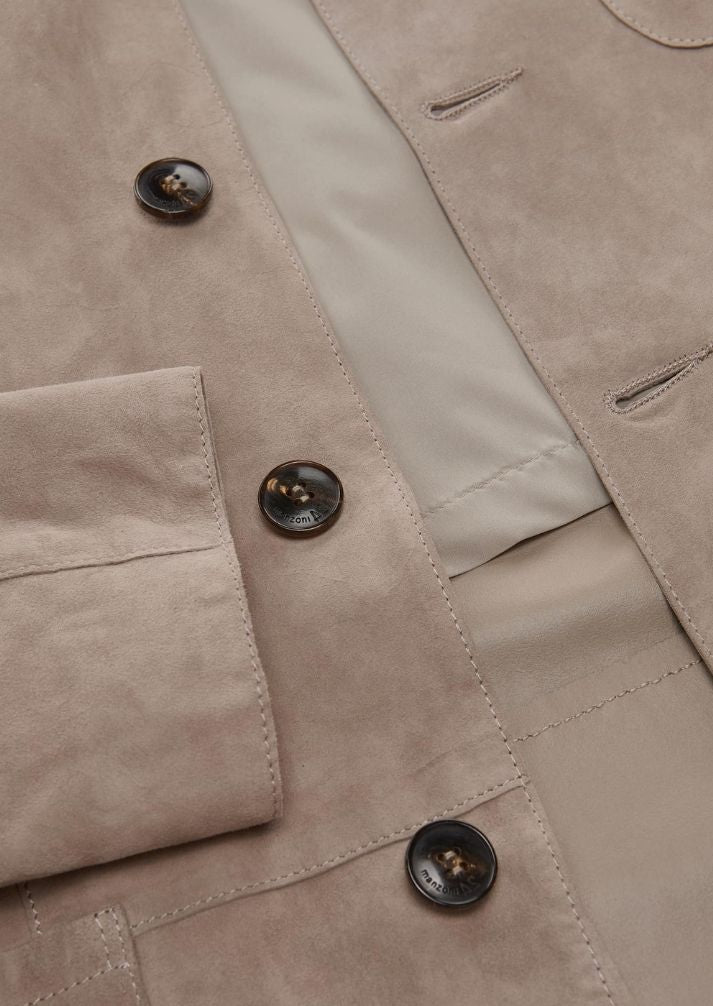 Stylish Men’s Trachten Jacket in beige suede, designed for Oktoberfest, cultural events, and formal occasions.