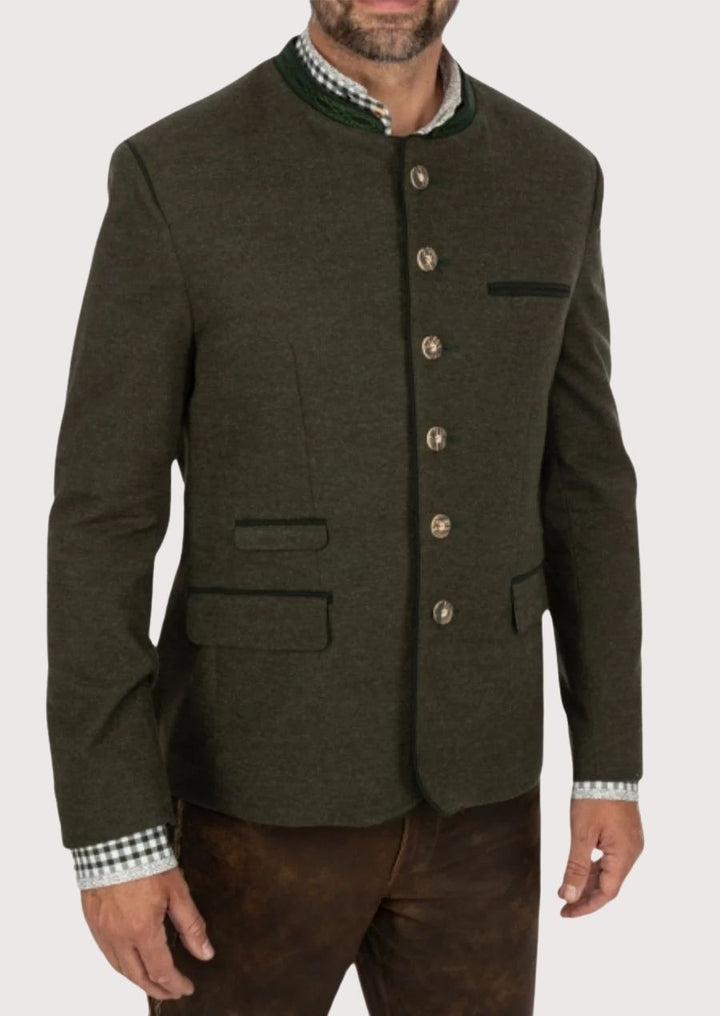Classic Men’s Trachten Jacket Made of 100% Wool - Ideal for Winter Events and Oktoberfest