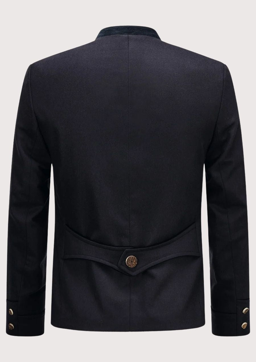 Authentic Bavarian Men’s Trachten Jacket Made of 100% Wool for Winter Events