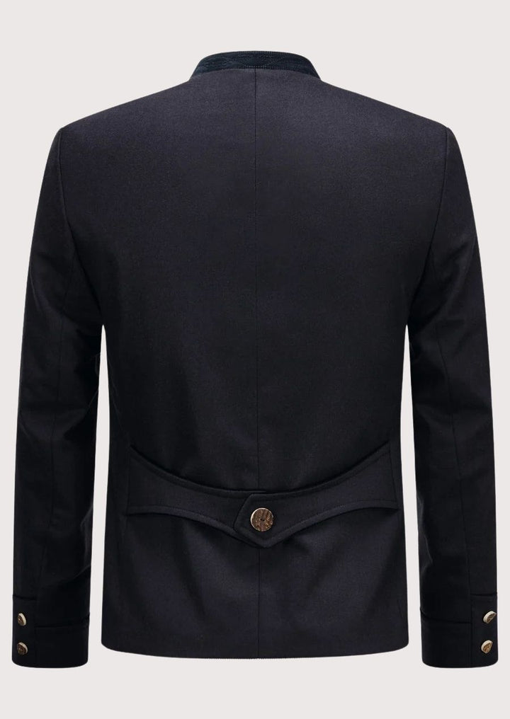 Authentic Bavarian Men’s Trachten Jacket Made of 100% Wool for Winter Events