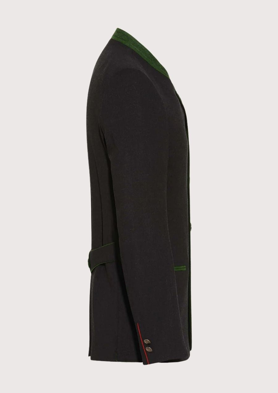 Authentic Trachten jacket for men with traditional button detailing and green trim
