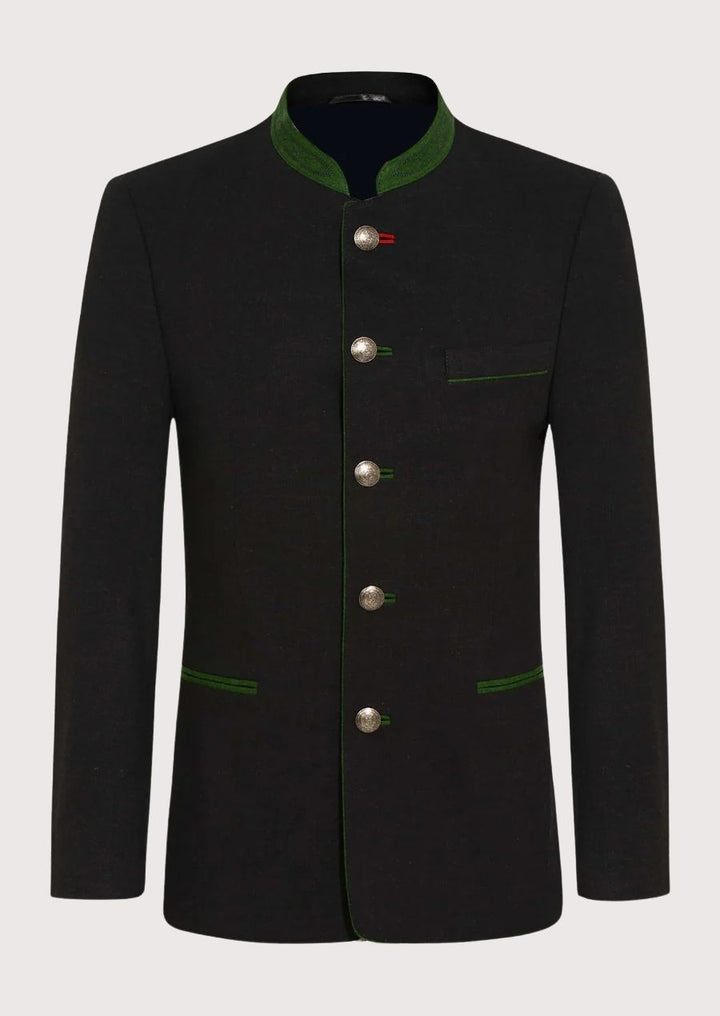 Men’s Trachten jacket made from 100% wool for warmth and style at Oktoberfest