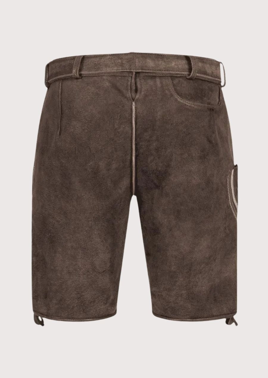 Men’s Oktoberfest costume shorts with intricate stitching