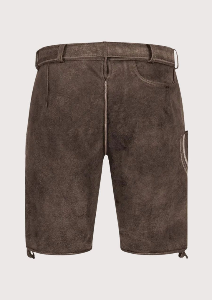 Men’s Oktoberfest costume shorts with intricate stitching