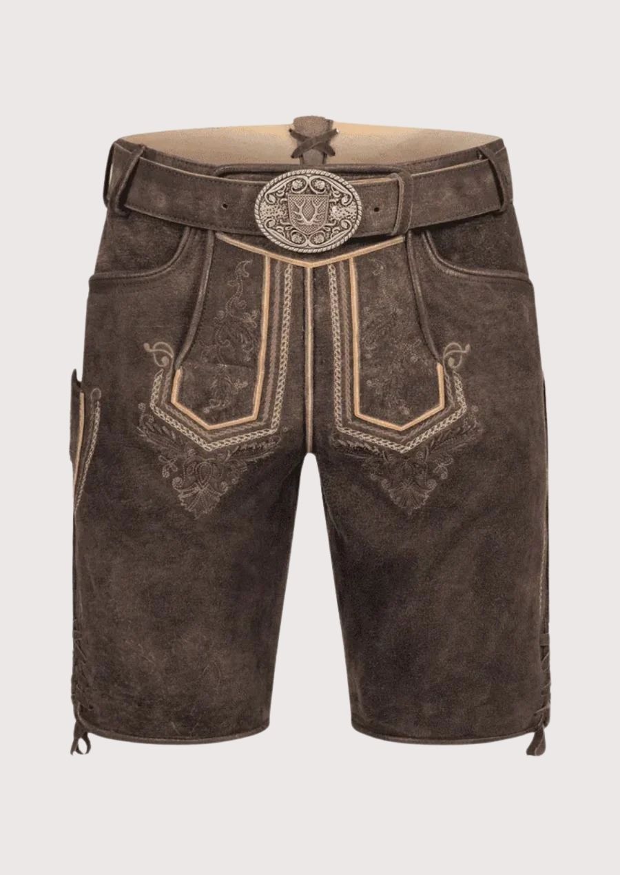 Classic Bavarian men's Lederhosen for Oktoberfest 2025