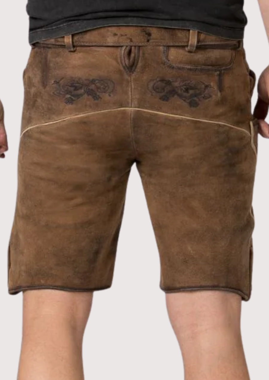 Oktoberfest brown lederhosen heritage look