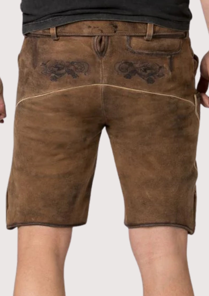 Oktoberfest brown lederhosen heritage look