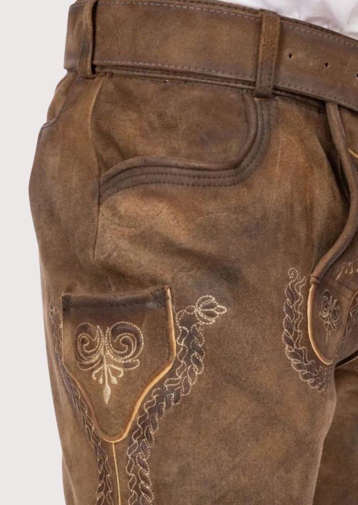 Men's Bundhosen – A stylish and comfortable winter pant with hand-stitched embroidery and premium leather craftsmanship