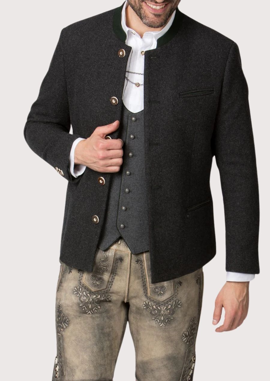 Classic German men’s Trachten blazer ideal for Oktoberfest and Bavarian events

