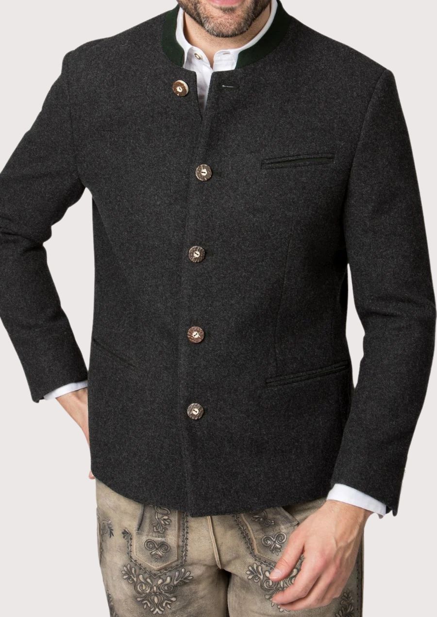 Premium men’s wool jacket in alpine style with timeless and elegant craftsmanship

