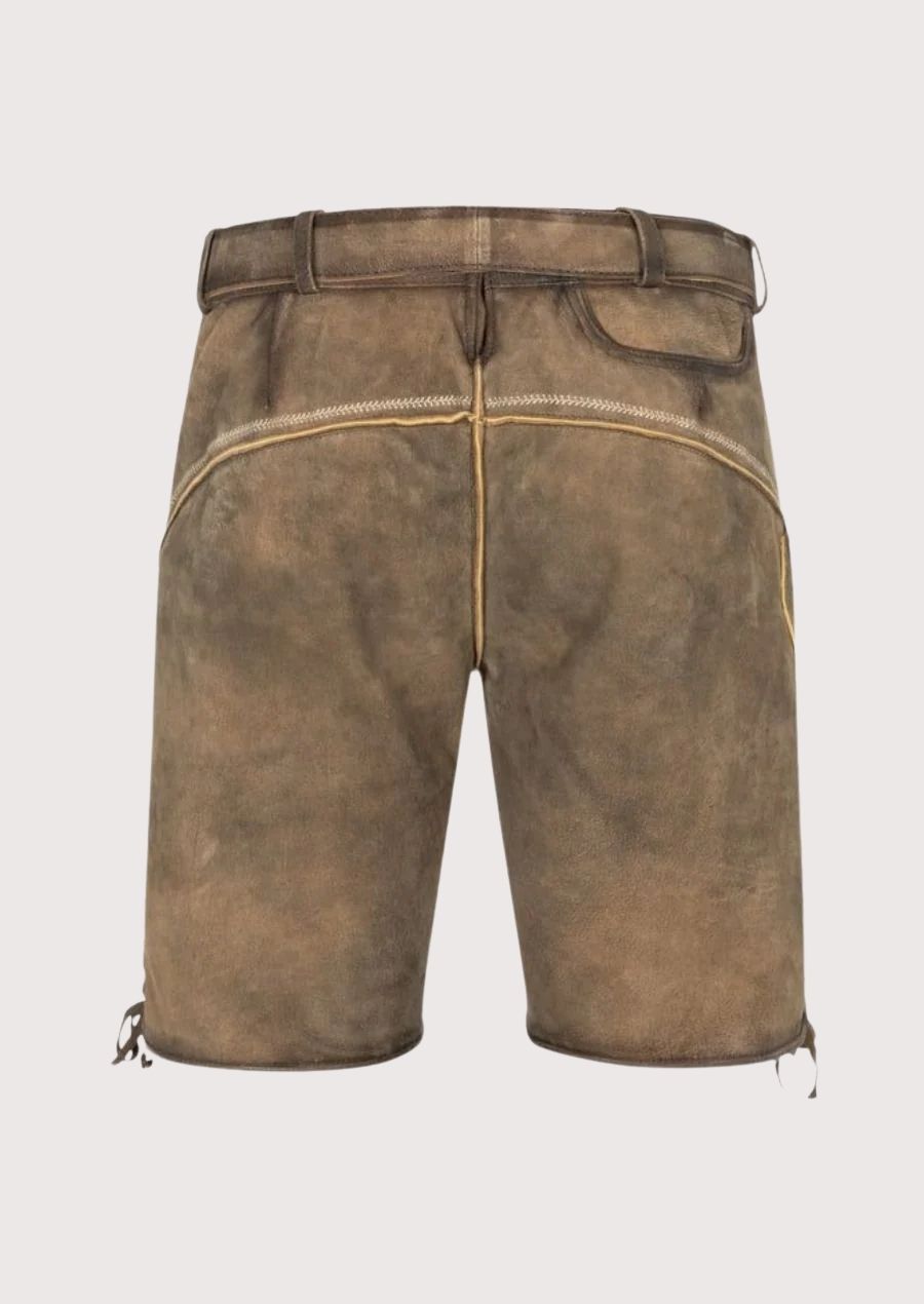 High-quality men’s lederhosen for Oktoberfest and cultural events with adjustable waist

