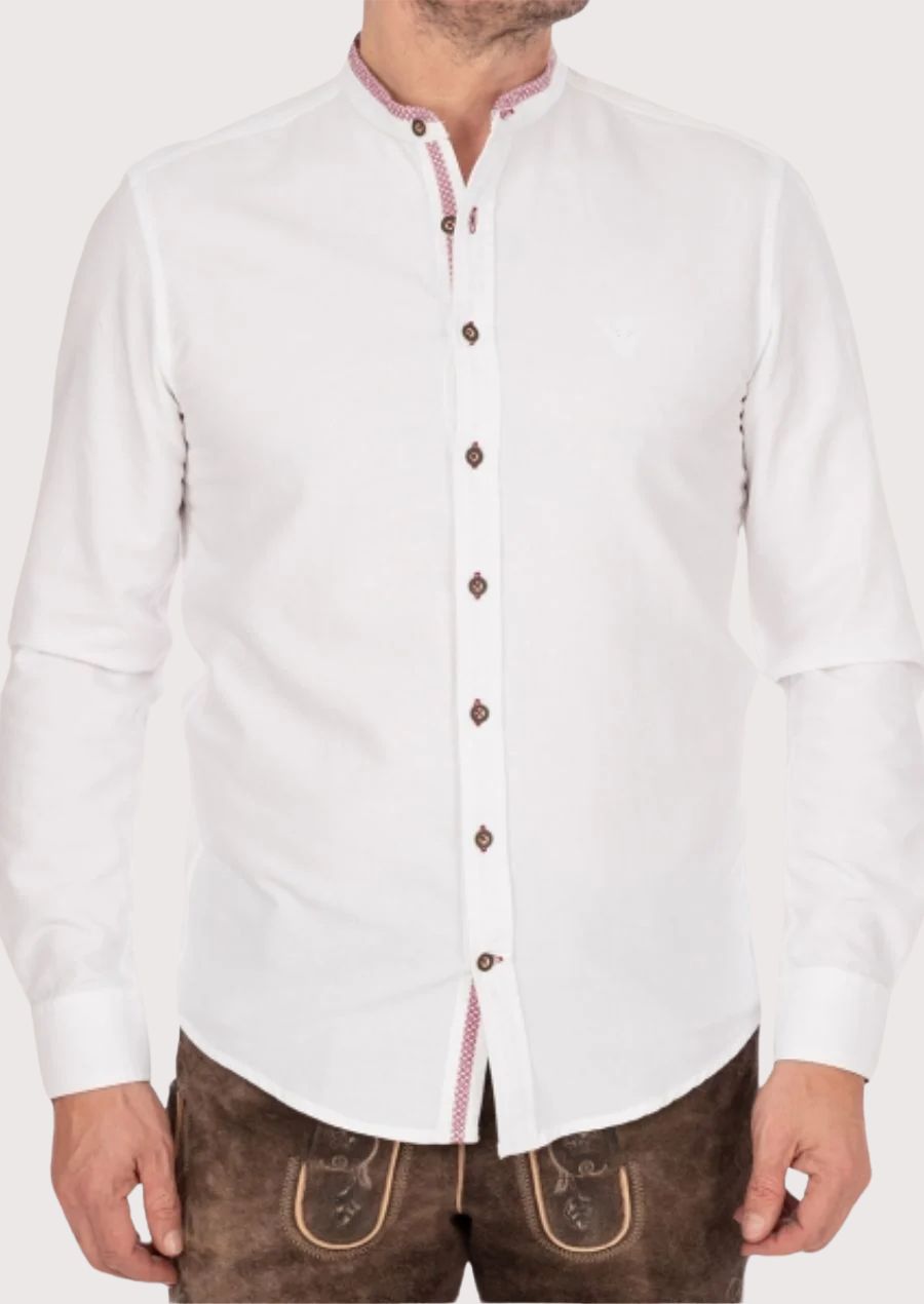 Men’s Traditional Bavarian Trachten Shirt – Comfortable Cotton, Perfect for Oktoberfest