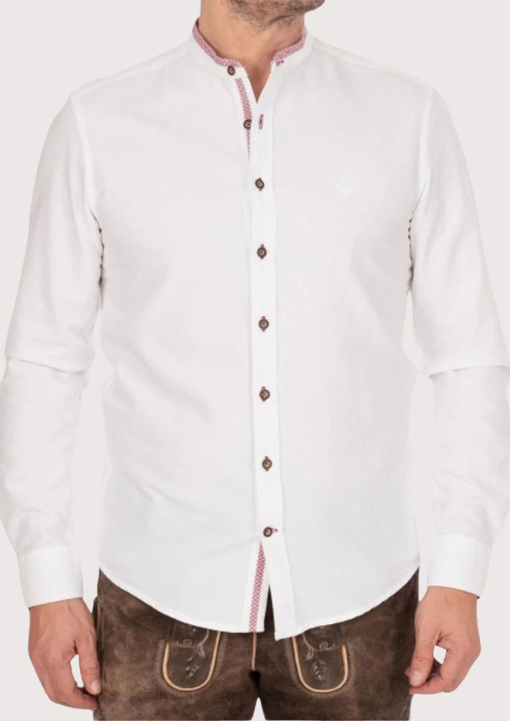 Men’s Traditional Bavarian Trachten Shirt – Comfortable Cotton, Perfect for Oktoberfest