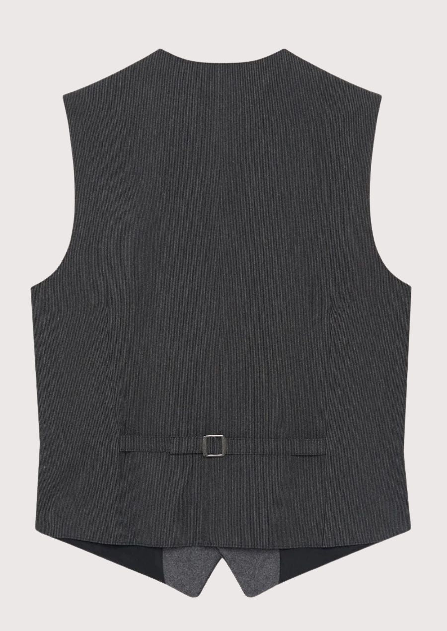 Men’s Rustic Trachten Vest with Metal Buttons – Elegant Heritage Look