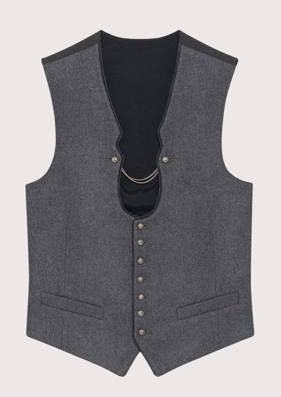 Rustic Trachten Vest for Men – Traditional German Fashion