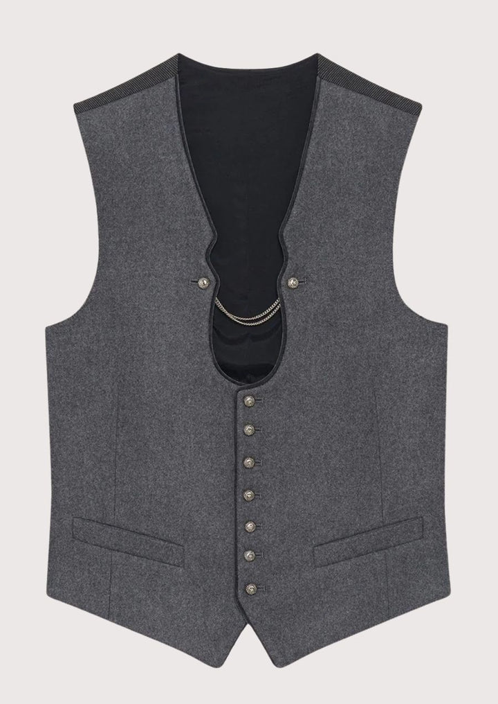 Rustic Trachten Vest for Men – Traditional German Fashion
