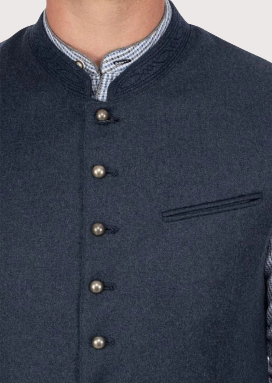 Premium Wool Slim Fit Trachten Vest – Ideal for Oktoberfest Celebrations