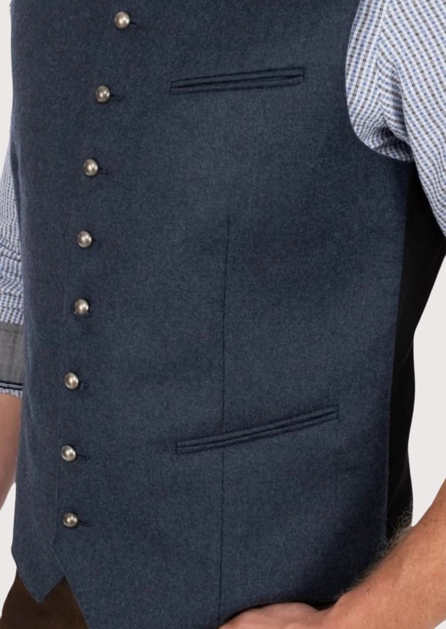 Men's Slim Fit Bavarian Vest – Contemporary German Style for Festivities