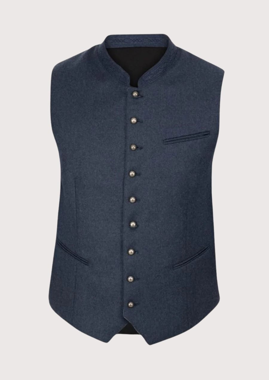 Slim Fit Trachten Vest for Men – Modern German Fashion for Oktoberfest