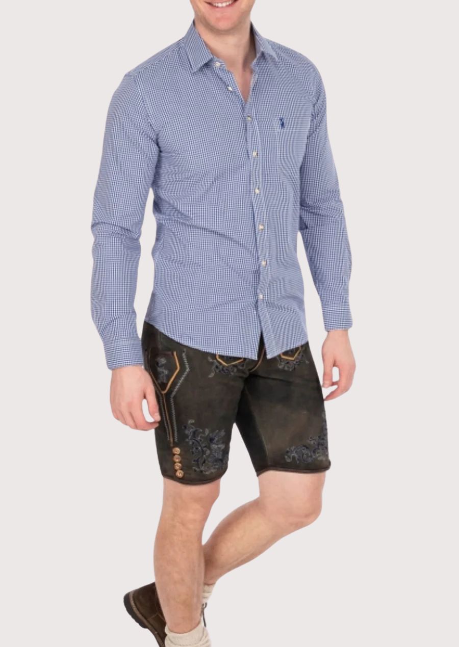 Oktoberfest Ready Trachten Shirt – Comfortable Cotton Fabric for Men