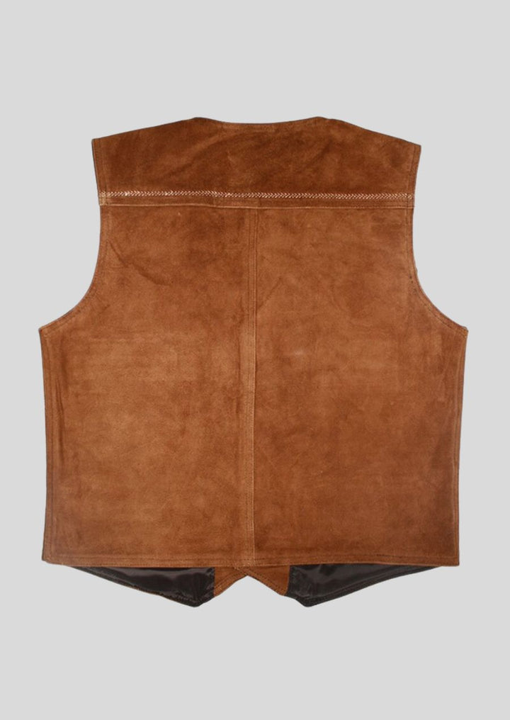 Suede Oktoberfest Leather Vest – Timeless Bavarian Style