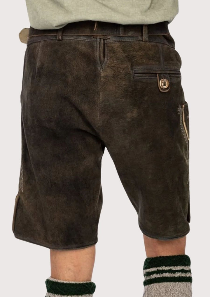 Men’s embroidered lederhosen perfect for Oktoberfest and beer fests