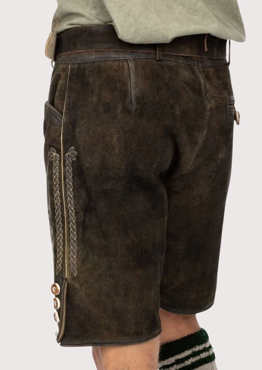 Alpine costume men’s lederhosen for Bavarian cultural events