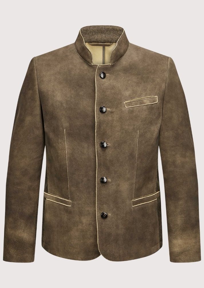 Traditional German Trachten Jacket for men, perfect for Oktoberfest with classic Bavarian design and high-quality fabric.