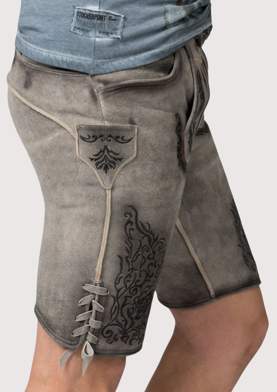 Vintage grey lederhosen traditional German wear